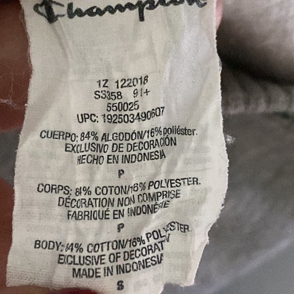 Champion Reverse Weave Crewneck Gray Small Pullover - Picture 6 of 6